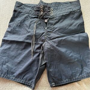 Bird Well Beach Britches Mens Swim Shorts Navy